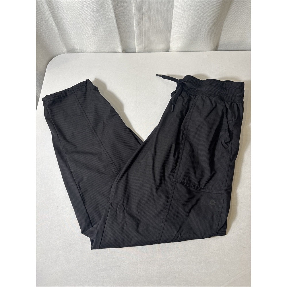 Avia Pants‎ Women Medium Black Pull On Drawstring Bungie Hem Athleisure Hiking